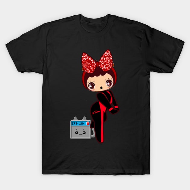 Yaya CatWin YayaLand Scary Mansion Sparkling Scary Mansion Design 2 T-Shirt by LittleGirlYaya